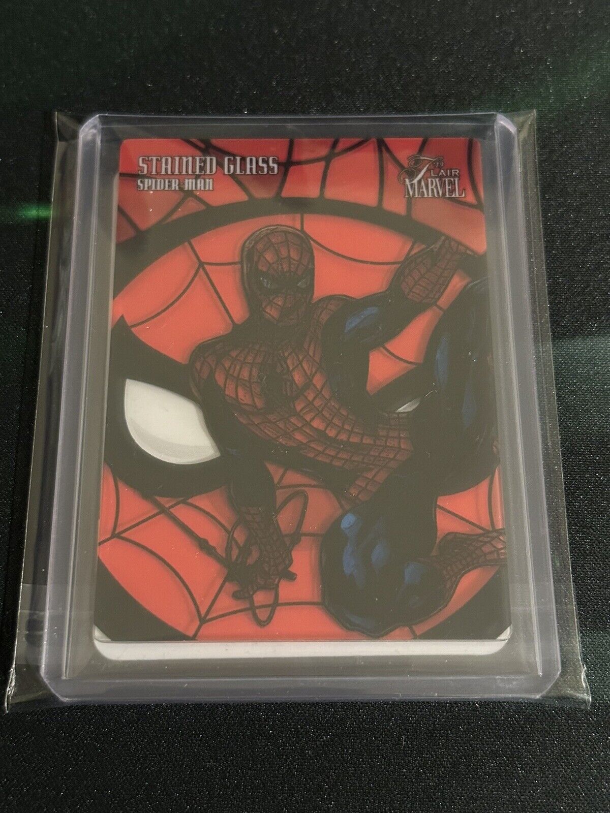 2019 Flair Marvel Stained Glass Spider-Man SP #SG-18 uf7