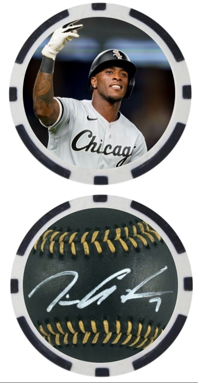 TIM ANDERSON - CHICAGO WHITE SOX - GOLF BALL MARKER / POKER CHIP ***SIGNED***