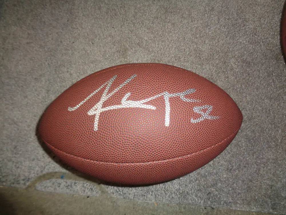 Khalil Mack Los Angeles Chargers Autographed Wilson Football with GA coa