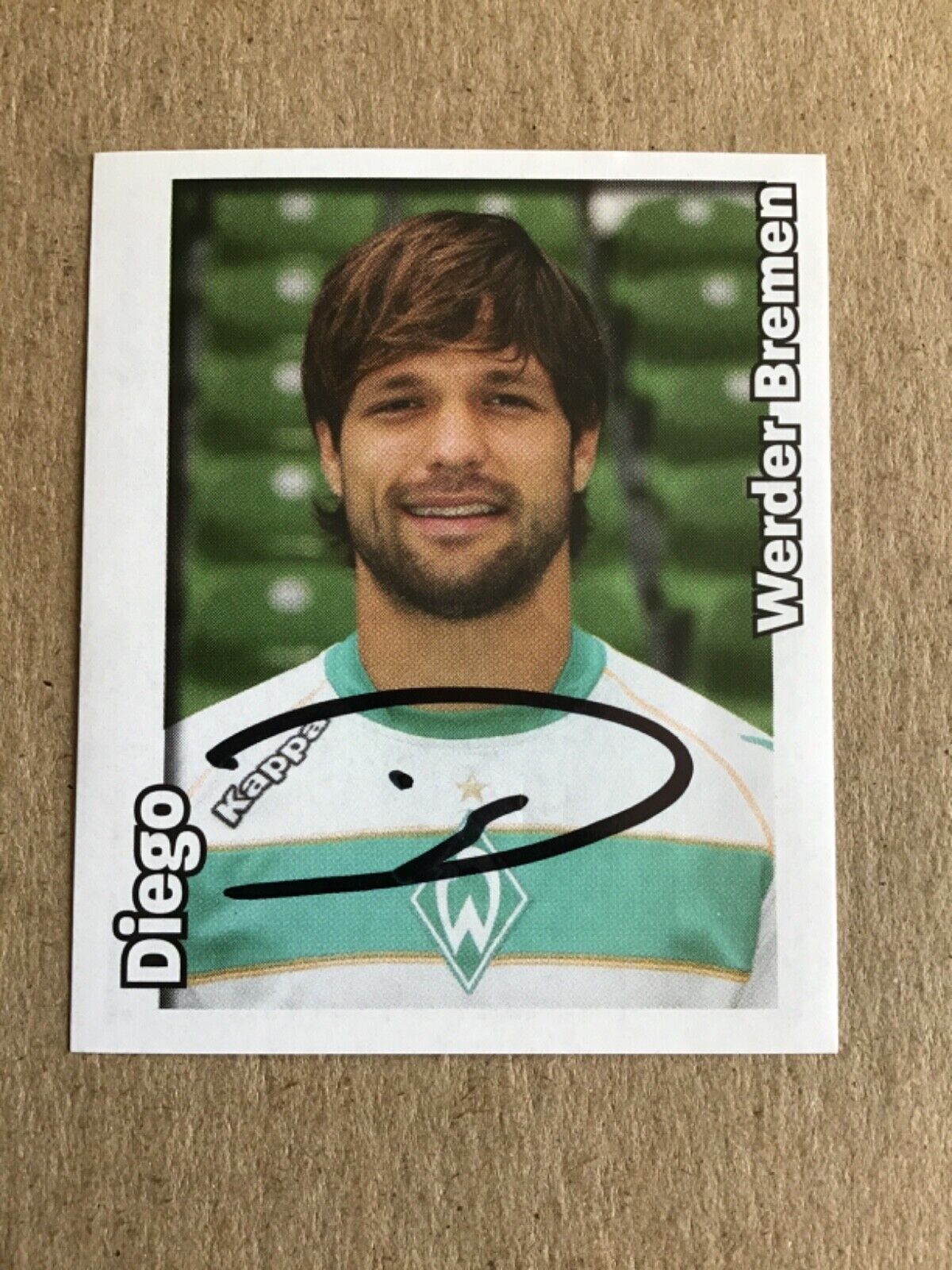 Diego, Brazil 🇧🇷 SV Werder Bremen Panini 2008/09 hand signed