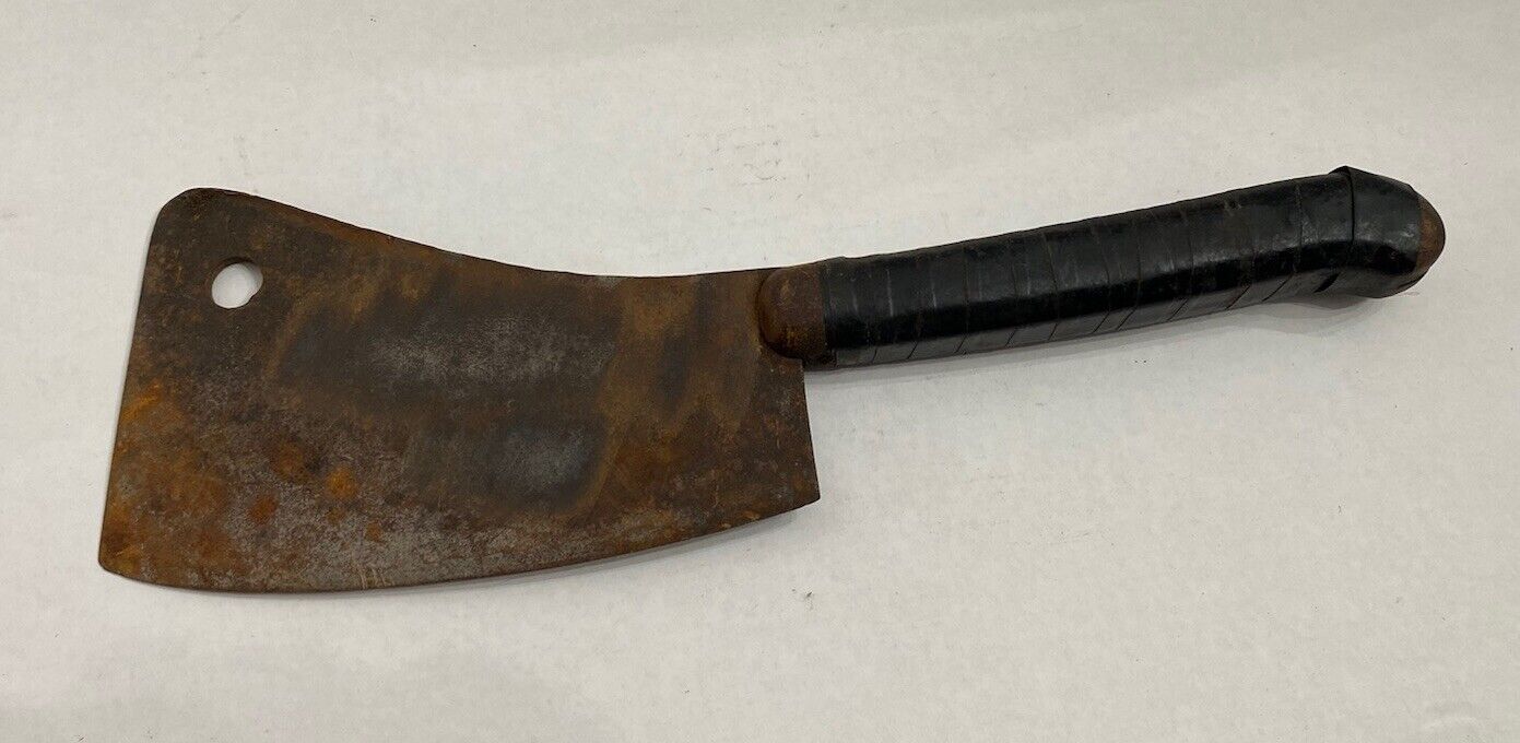 Foster Bros 8” Meat Cleaver Antique Butcher Knife NEEDS RESTORATION