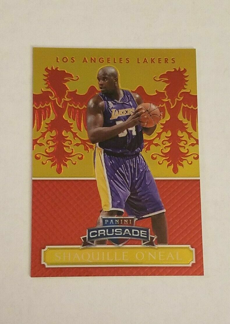 2014-15 Panini Excalibur Shaquille O\'Neal Red Crusade Prizm /99