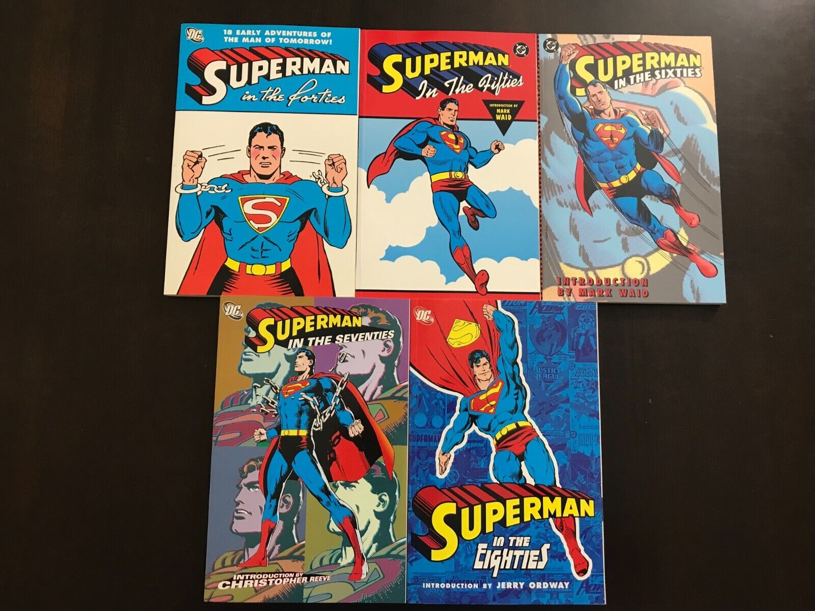 Lot of 5: Superman in the Forties to Eighties - Paperback By Siegel, Jerry