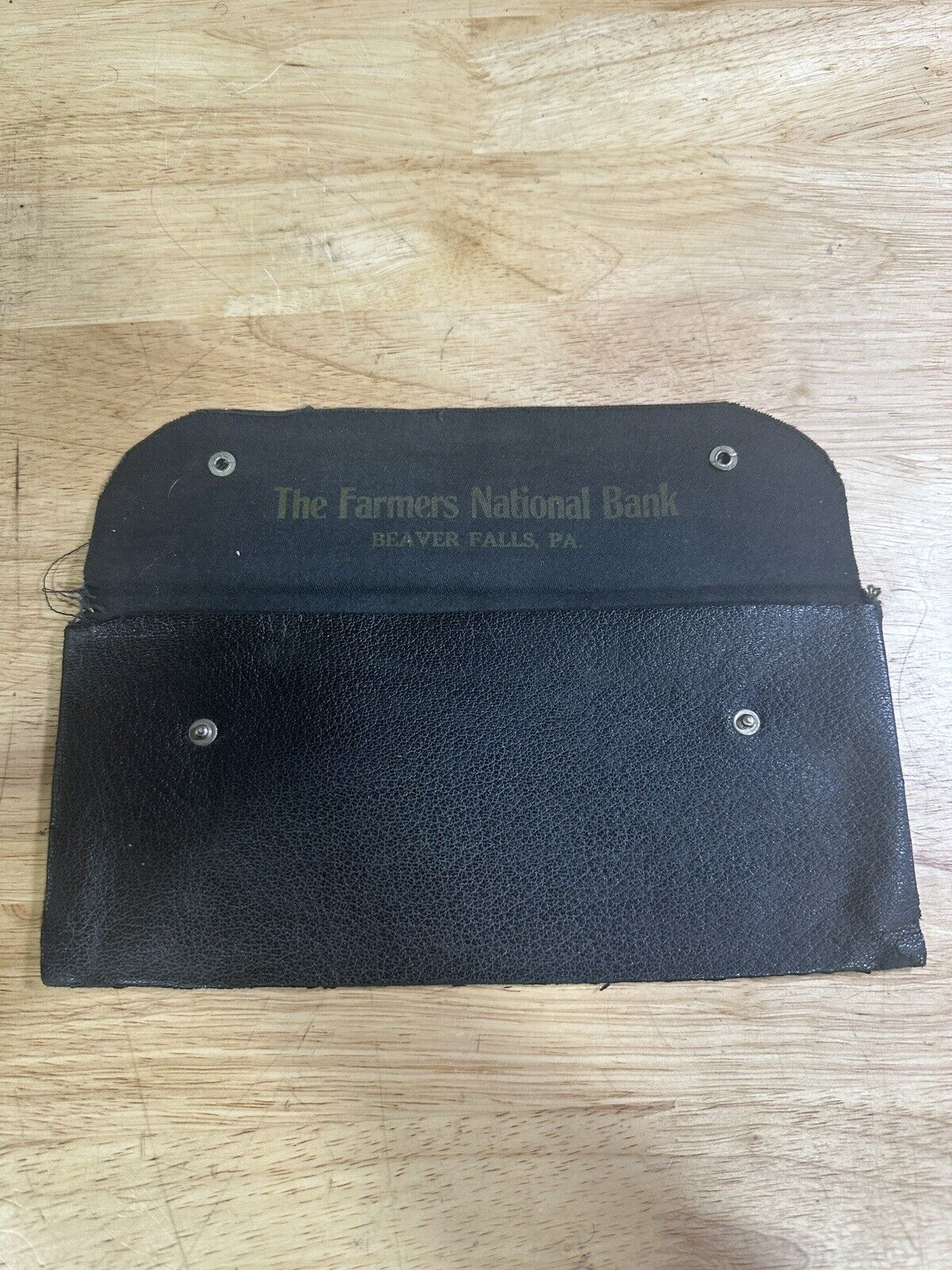 Vintage Farmers National Bank Beaver Falls, PA Bank Deposit Bag 