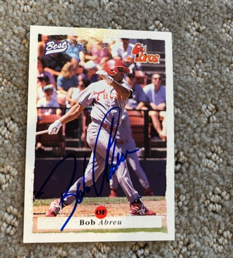 1995 Best #73 Bob Abreu signed autographed Card Phillies