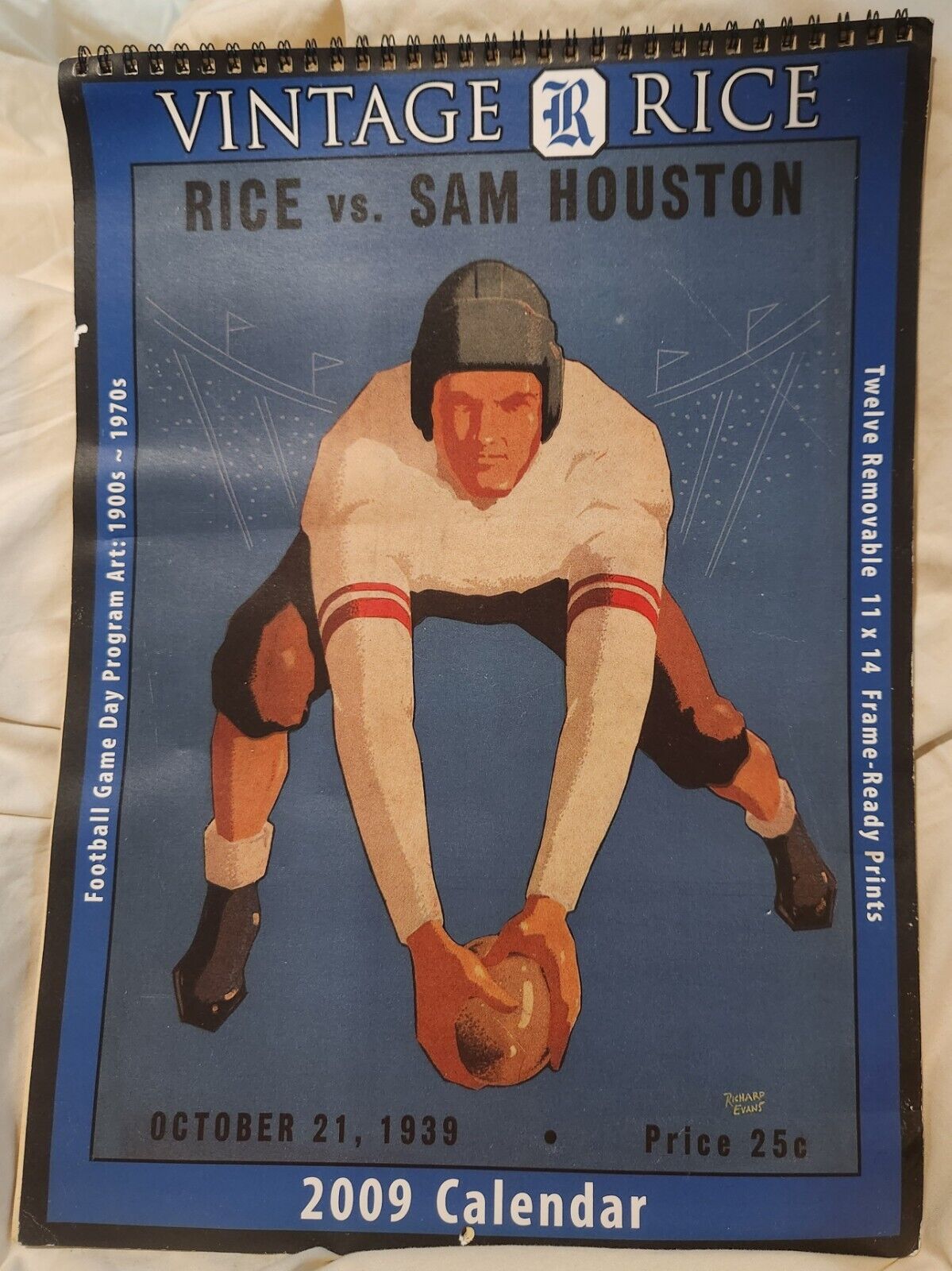 Vintage 2009 Rice University Calendar