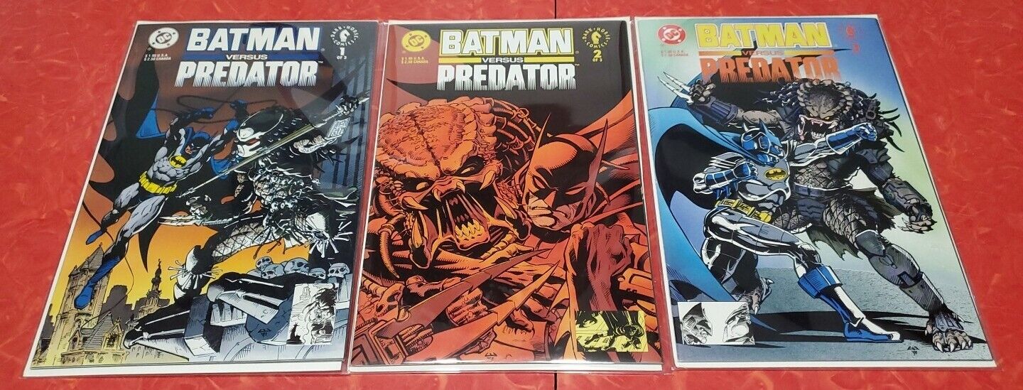 Batman vs. Predator (1991) #'s 1-3 VF (8.0) Complete Series Set of 3