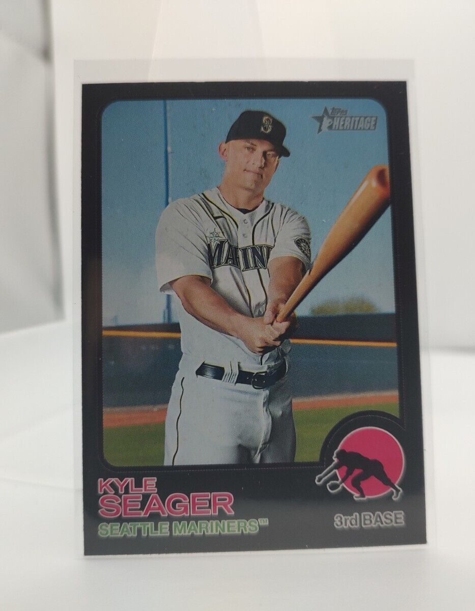 2022 Topps Heritage Black Border /50 Kyle Seager SP Only 50 Made