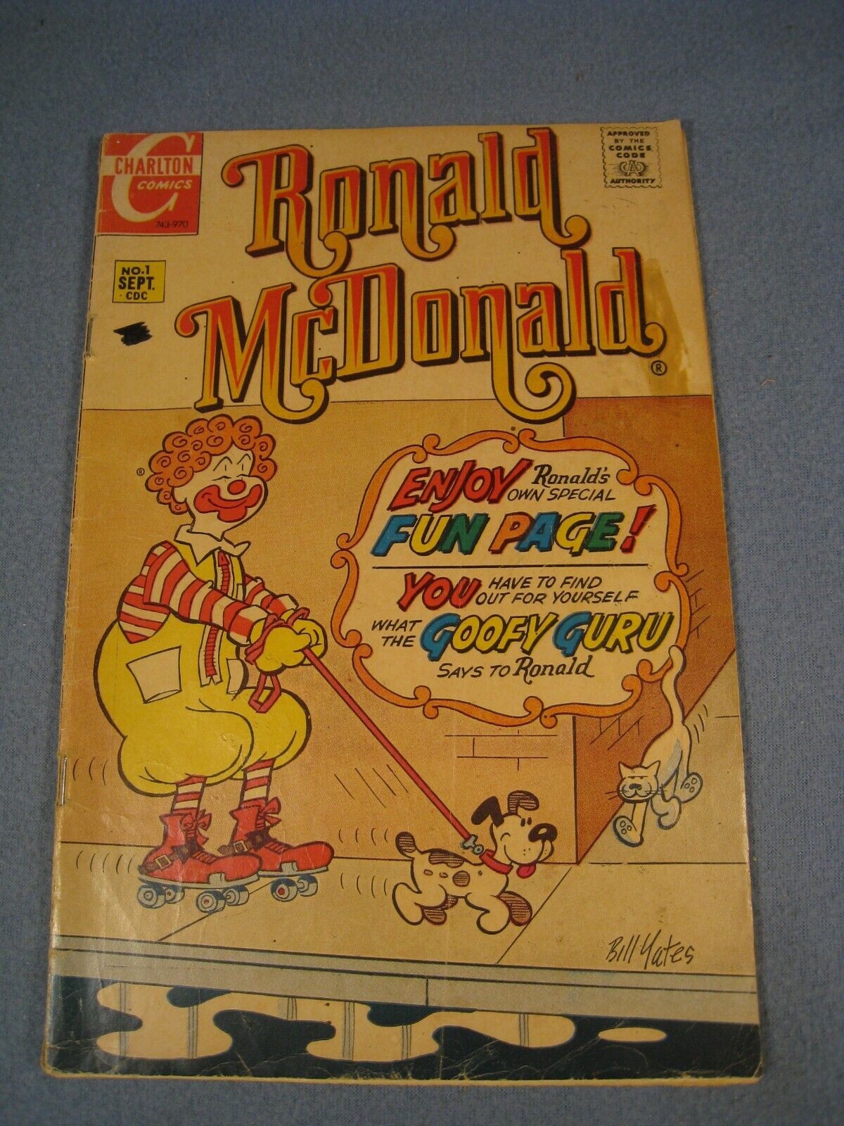 Scarce Vintage 1970 Ronald McDonald #1 Charlton Comics