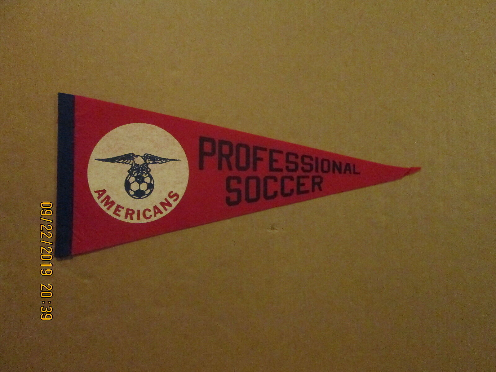 ASL New Jersey Americans Professional Soccer Vintage 1977 Logo Soccer Pennant
