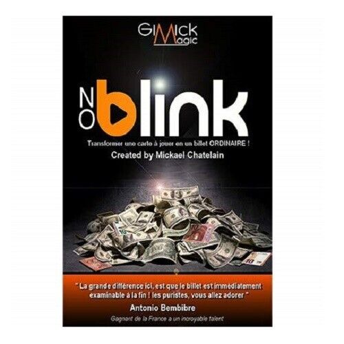 NO Blink Blue (Gimmick & Online Instruction) for Street Visual Card Magic Trick