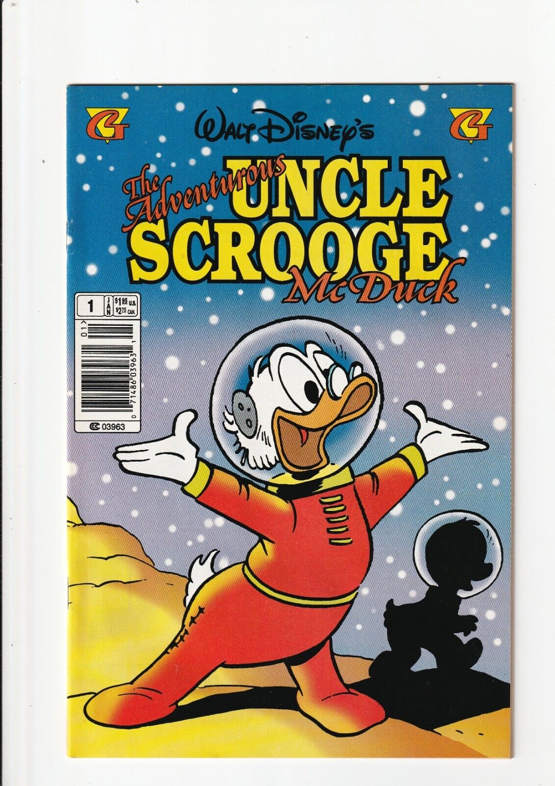*RARE NEWSSTAND* Adventurous Uncle Scrooge McDuck #1 (Gladstone, 1998) NM