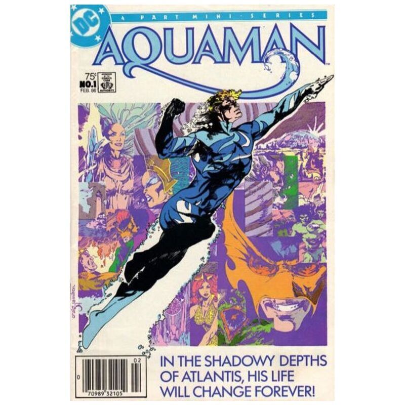 Aquaman (1986 series) #1 Newsstand in Near Mint minus condition. DC comics [p~