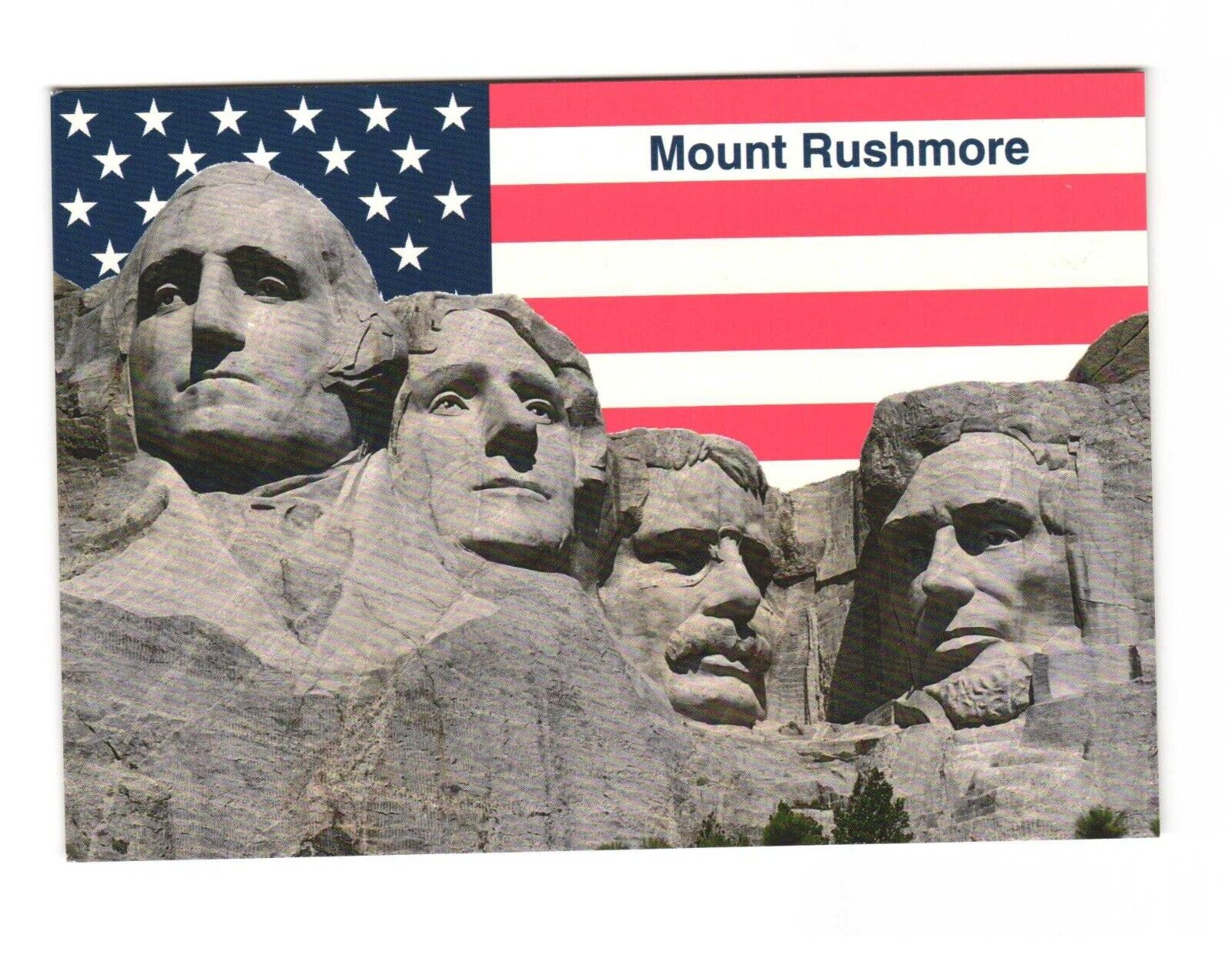 Mount Rushmore National Memorial Black Hills, South Dakota Postcard Unposted 4x6