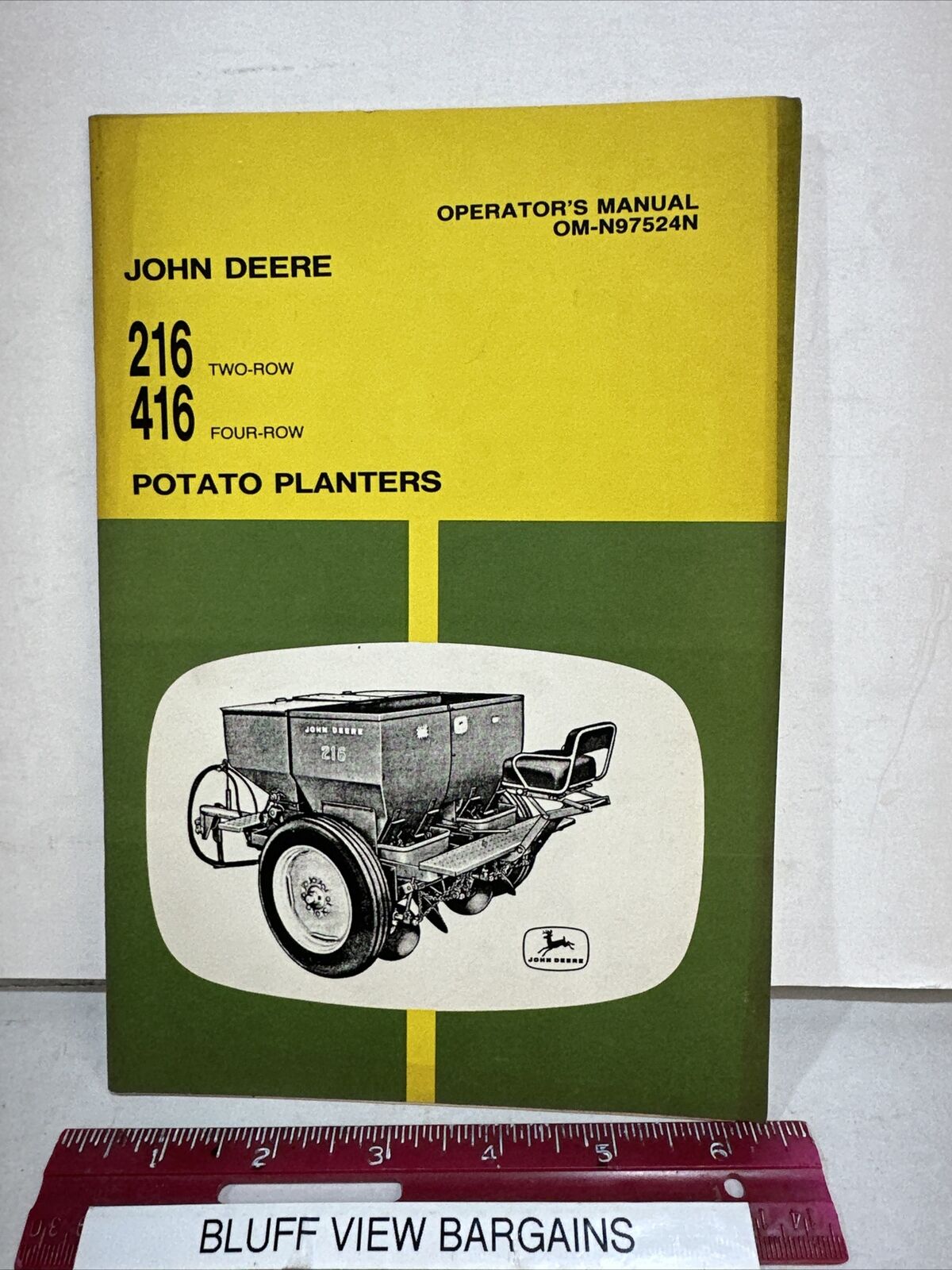 1950\'s John Deere Operator\'s Manual OM-N97524N Potato Planter