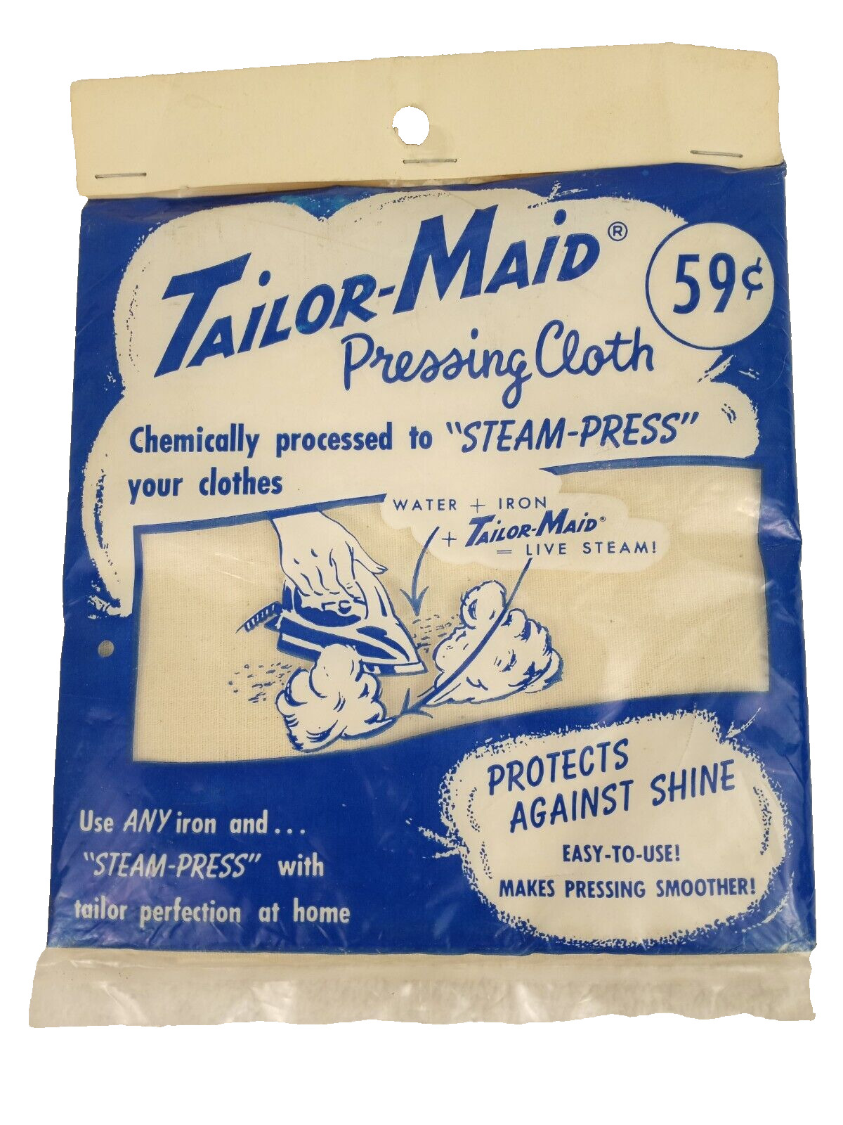 Tailor Maid Pressing Ironing Cloth NOS Sealed Package Made In USA MCM Graphics