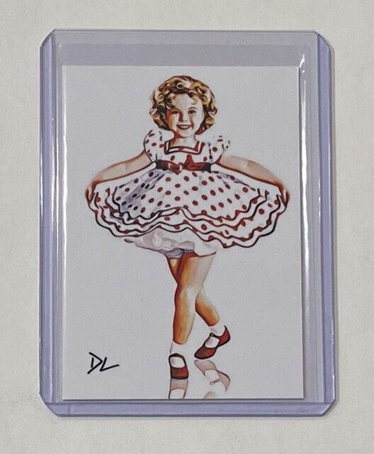 Shirley Temple Limited Edition Artist Signed “American Icon” Trading Card 3/10