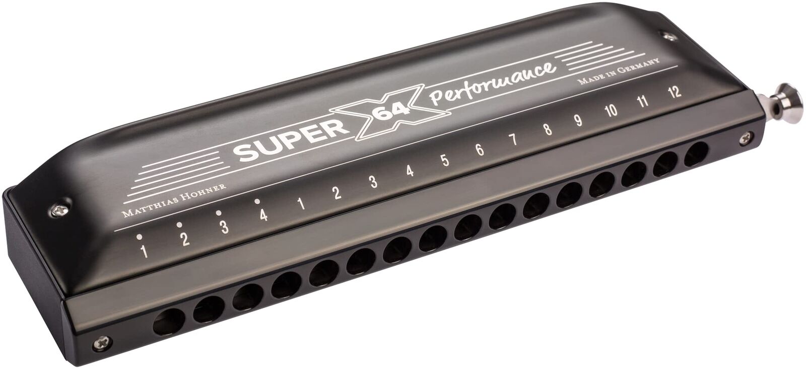 Hohner Chromatic Harmonica Super 64X Domestic Genuine Product 061621 Matte Black