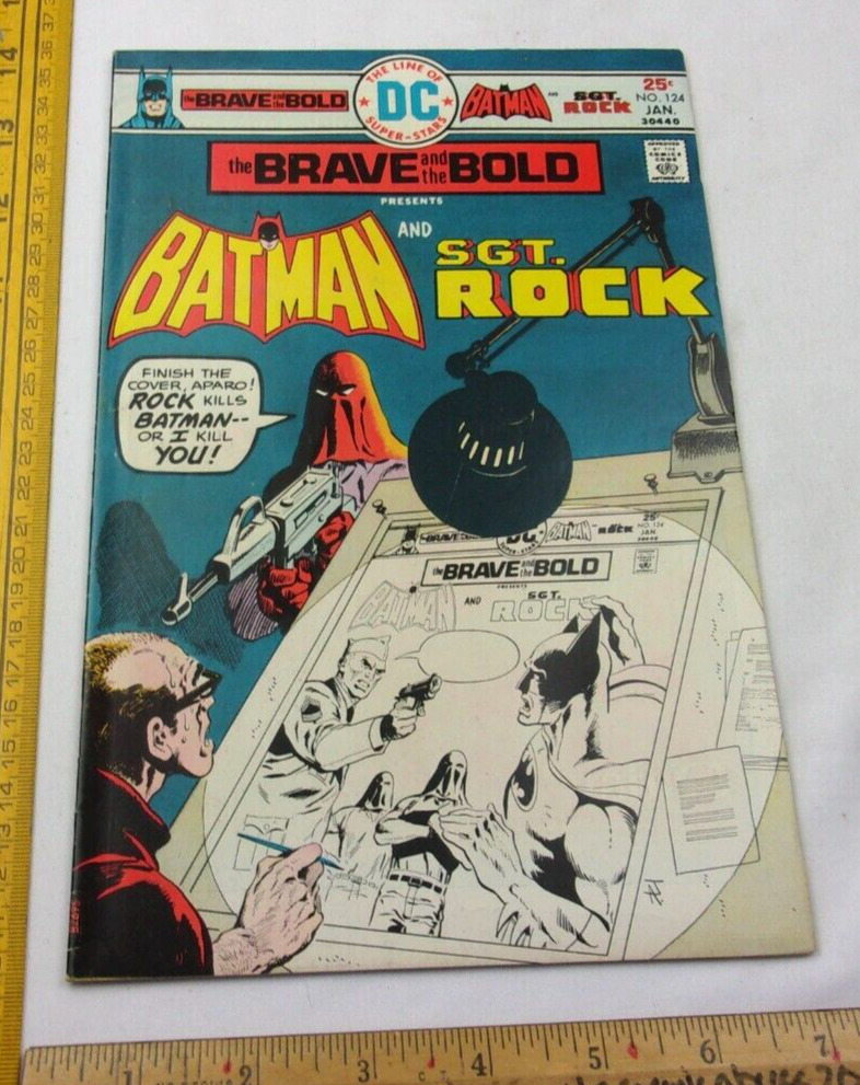 The Brave and the Bold #124 comic book 1970s VF+ Jim Aparo cover Sgt. Rock