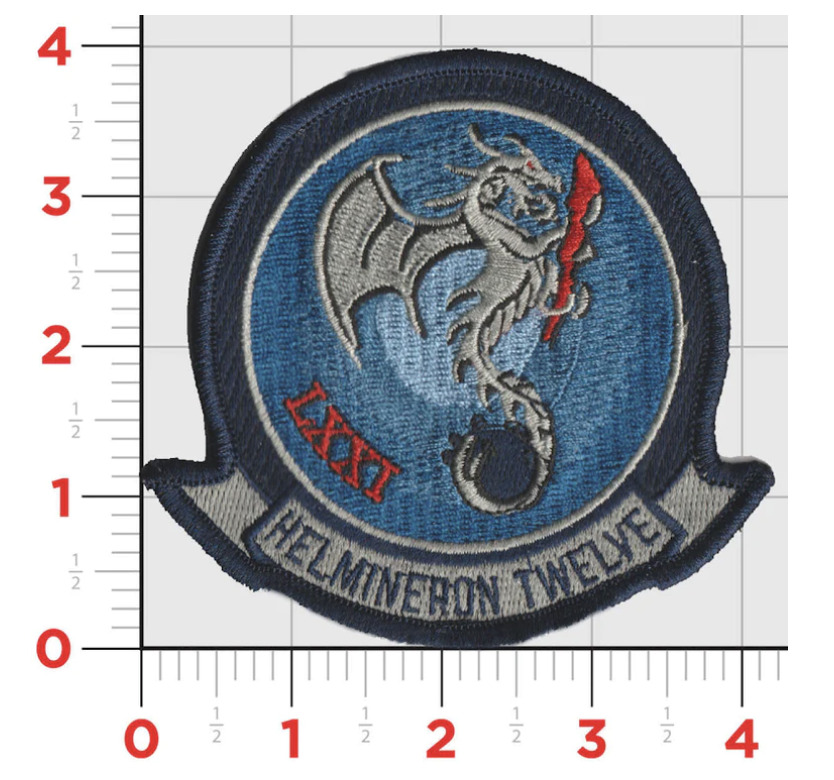 NAVY HM-12 SEA DRAGONS EMBROIDERED PATCH