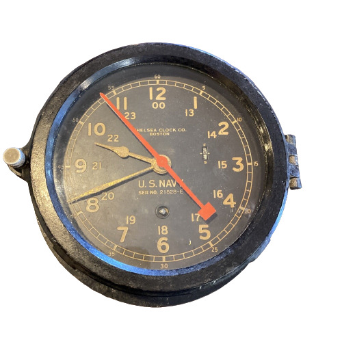 Pre WW1 U.S. Navy Chelsea Ship Clock SN 21528-E Works Perfecf