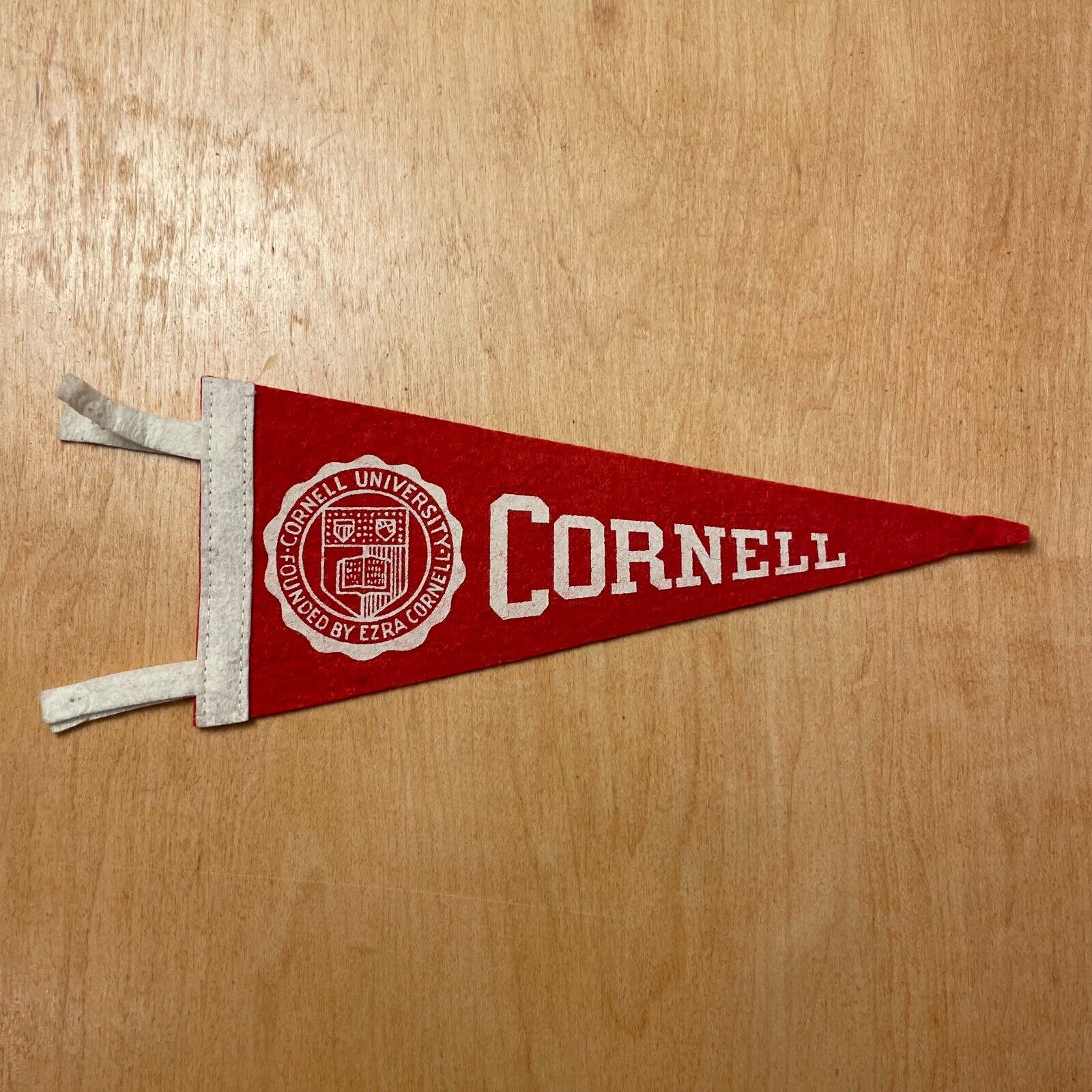 Vintage 1950s Cornell University 4x9 Felt Pennant Flag