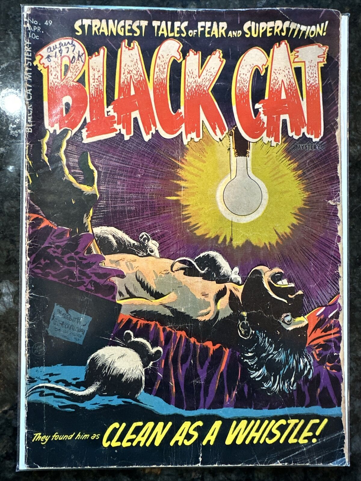 Black Cat Comics #49 1954 Harvey Pre-Code Horror Golden Age Comic Book