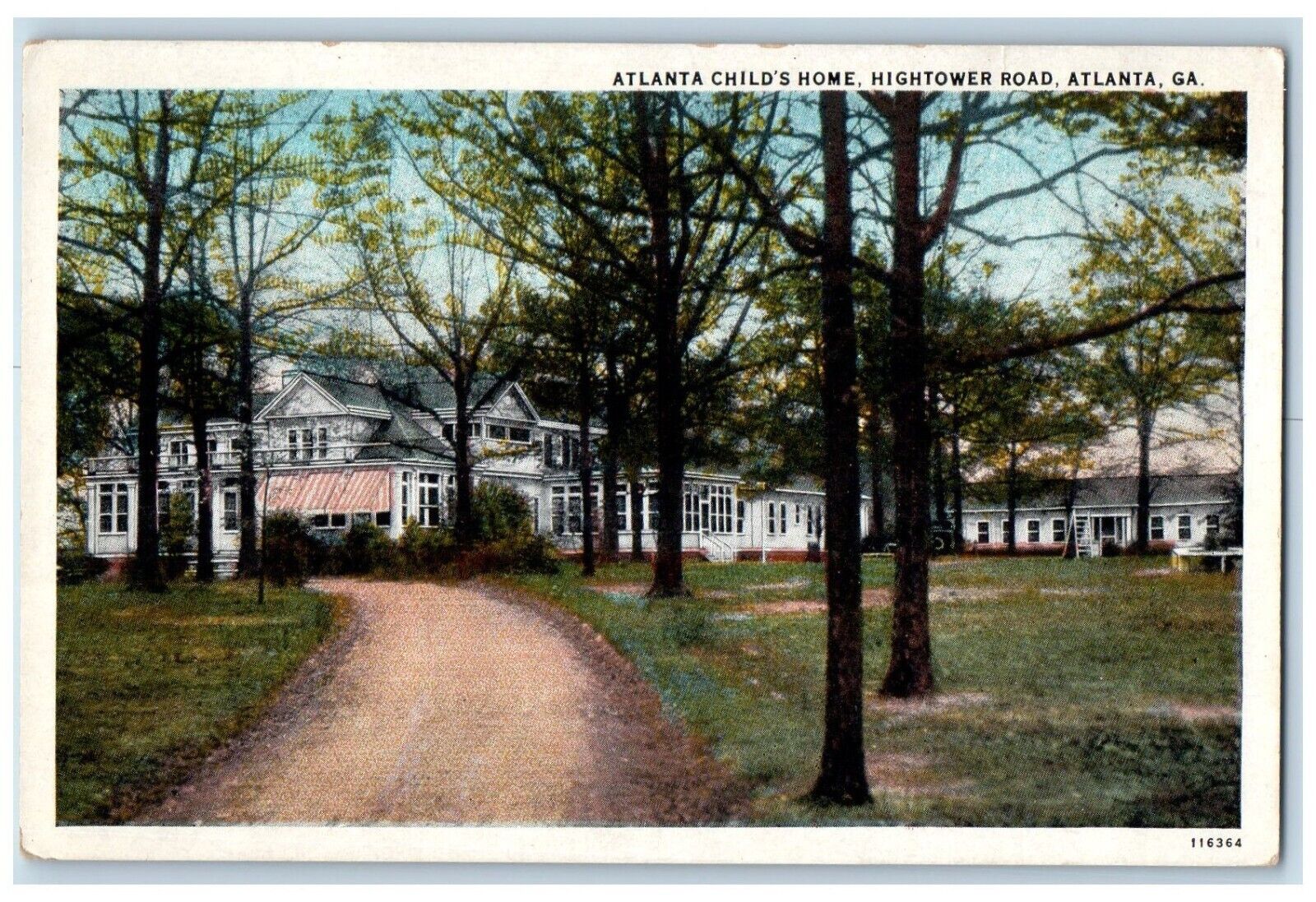 c1930's Atlanta Child's Home Hightower Road Atlanta Georgia GA Vintage Postcard