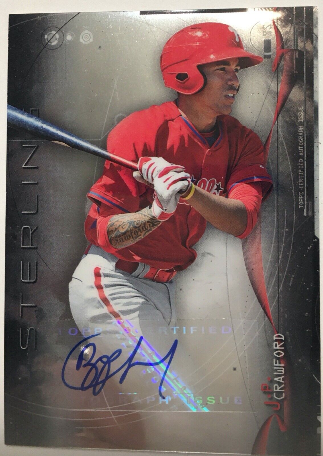 2014 Bowman Sterling J. P. CRAWFORD autograph, BSPA-JC, Phillies/Mariners