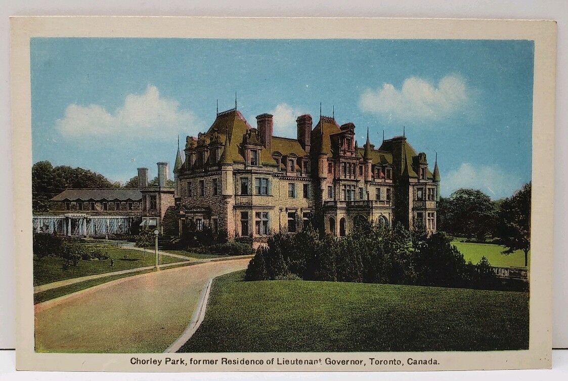 Canada Chorely Park former Residence of Lieutenant Governor, Toronto Postcard A8