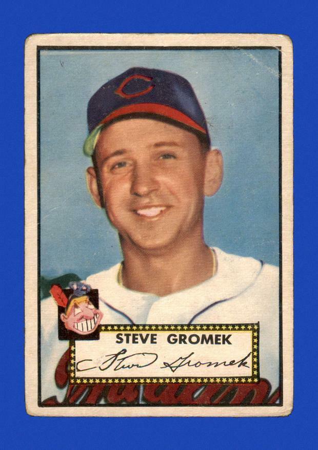 1952 Topps Set Break #258 Steve Gromek LOW GRADE (crease) *GMCARDS*