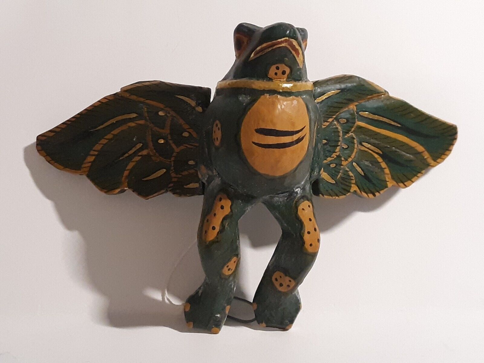 Vintage Wood Flying Frog