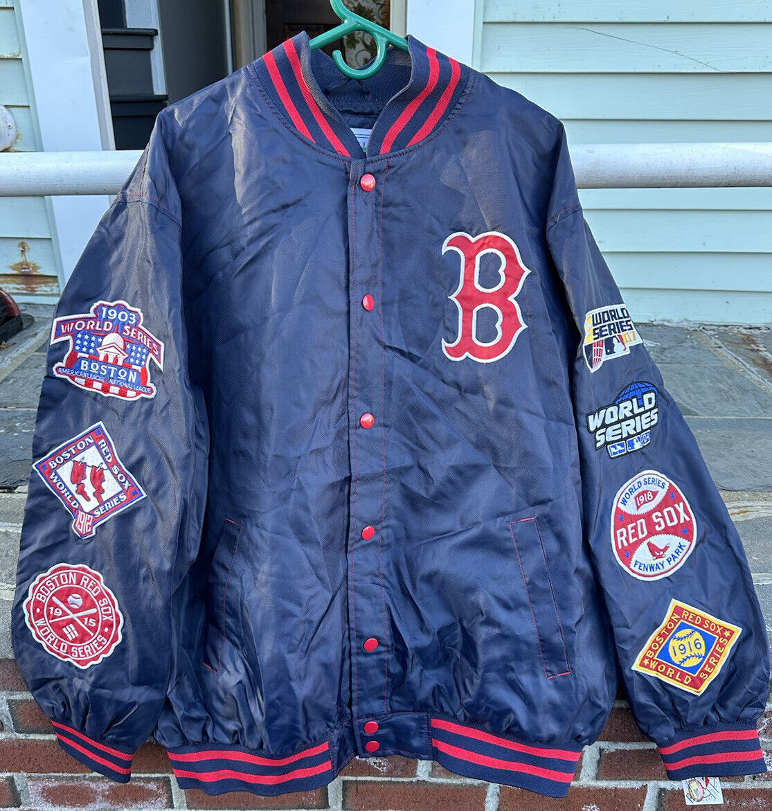 New 2007 Boston Red Sox World Series Commemorative Baseball Jacket Windbreaker