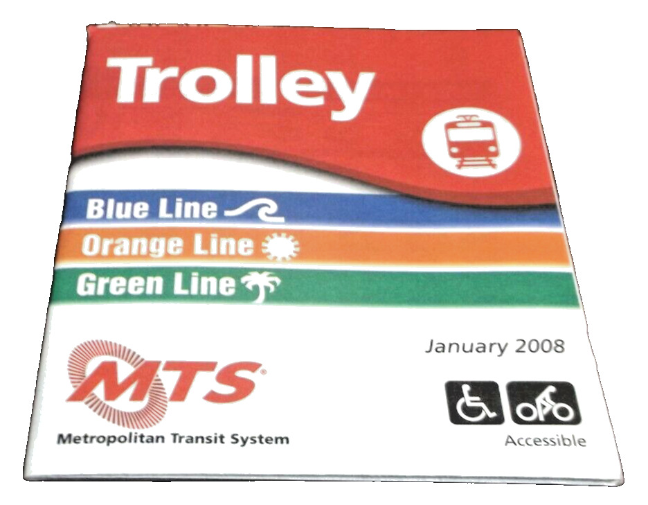 JANUARY 2008 SAN DIEGO TROLLEY POCKET GUIDE PUBLIC TIMETABLE