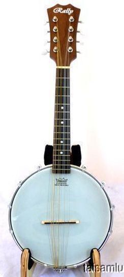 Rally Banjo mandolin, quality walnut , rosewood, open geared tuner DMB-2**