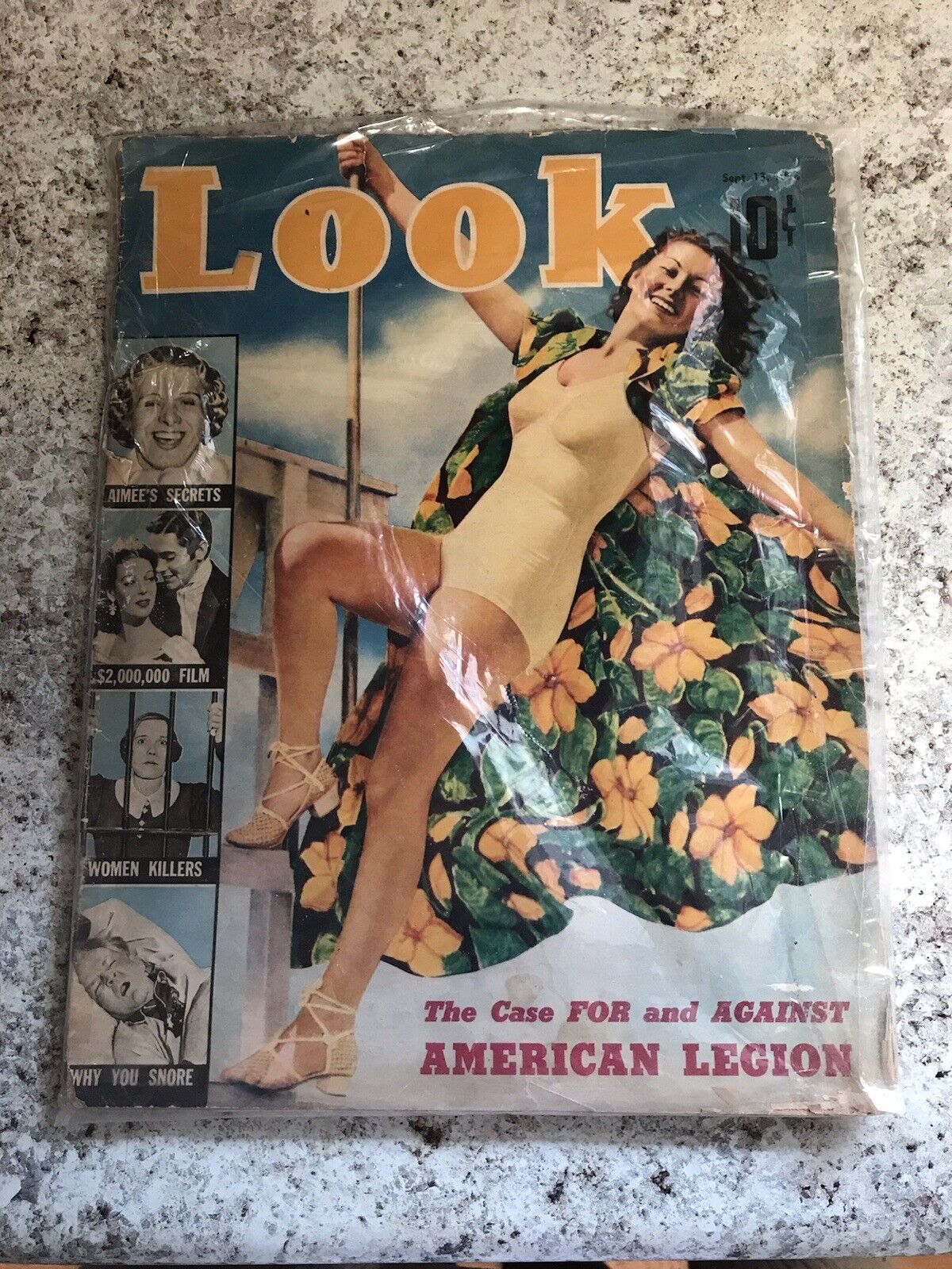 September 1938 LOOK Magazine American Legion Jack Dempsey Pin Ups Lucky Stripes