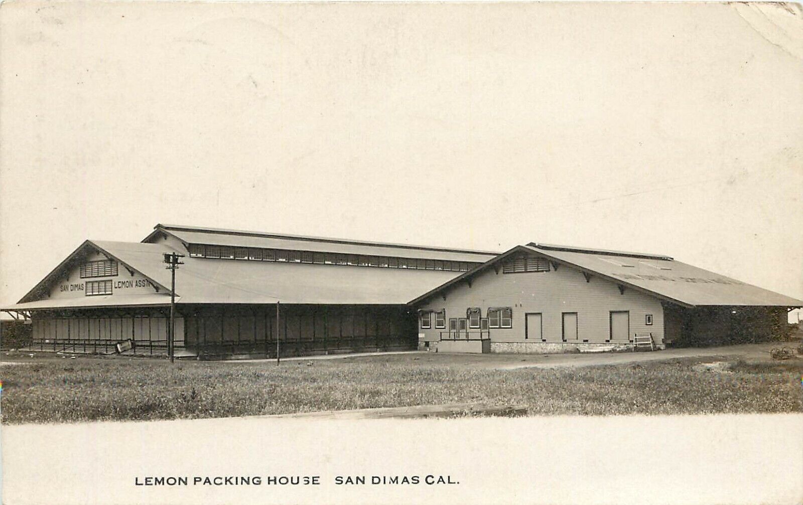 RPPC Lemon Citrus Packing House, San Dimas CA San Gabriel Valley Posted 1910