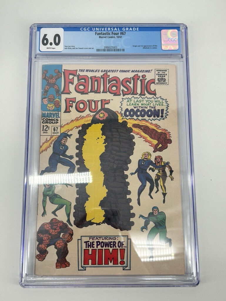 Fantastic Four #67 CGC 6.0 1967 1st Appearance Him (Warlock) in Camo Graded