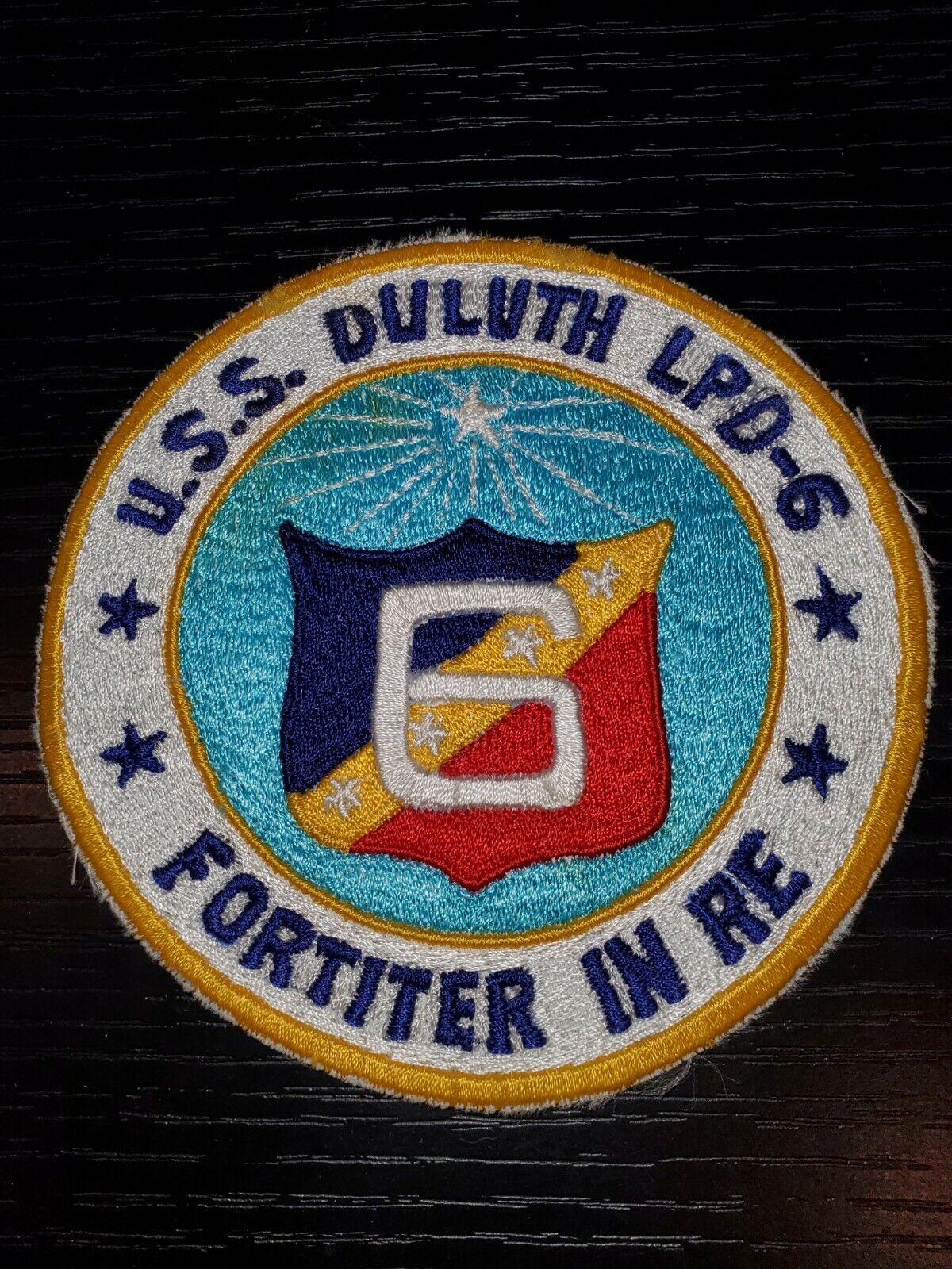 1950s 60s US Army Japanese Made USS Duluth LPD 6 Detachment Patch