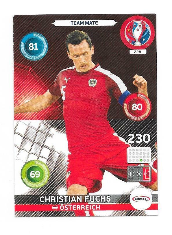 Adrenalyn sandwich cards - Euro 2016 - XL N°228 - Austria - Christian Fuchs