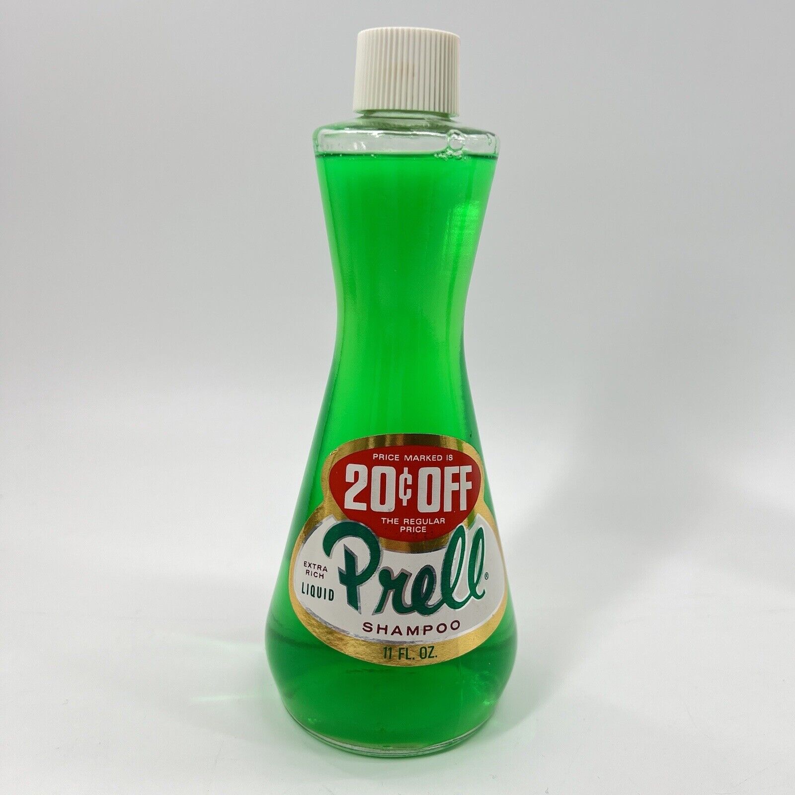 VTG PRELL Shampoo 11 Oz Shatterproof 1970s Proctor & Gamble FULL MINT