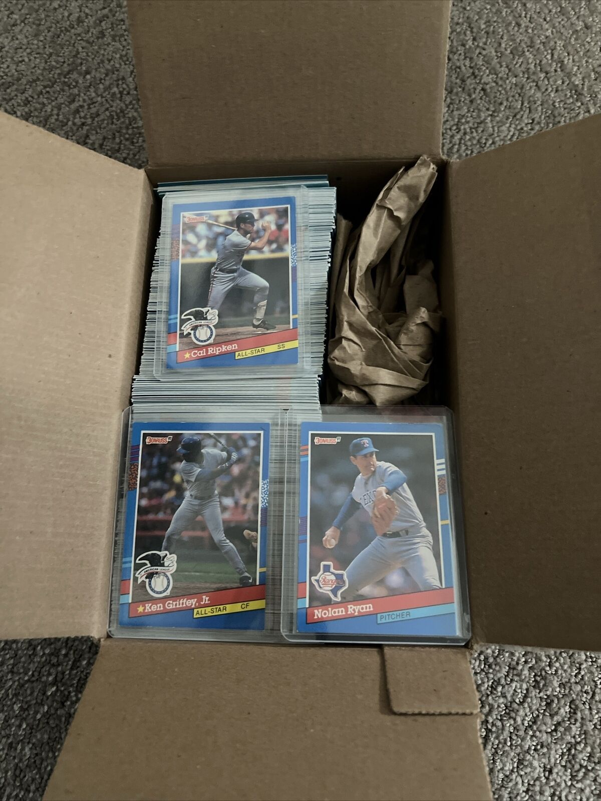 MLB LOT 300+ CARDS 1991 DONRUSS BLUE VINTAGE COLLECT Ripken Griffey Ryan + More