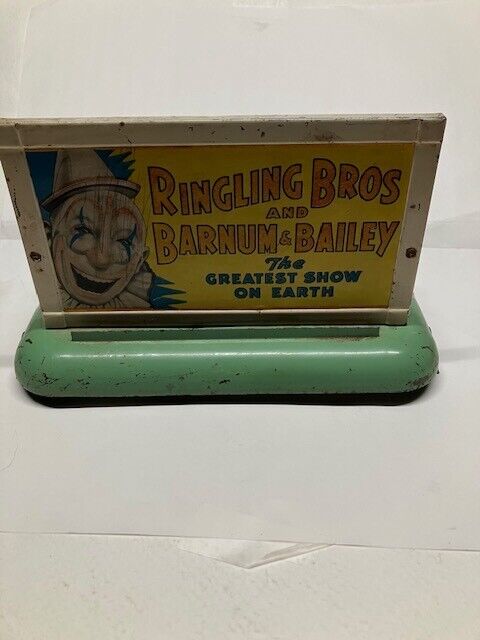Vintage American Flyer Ringling Bros and Barnum & Bailey Train Sign