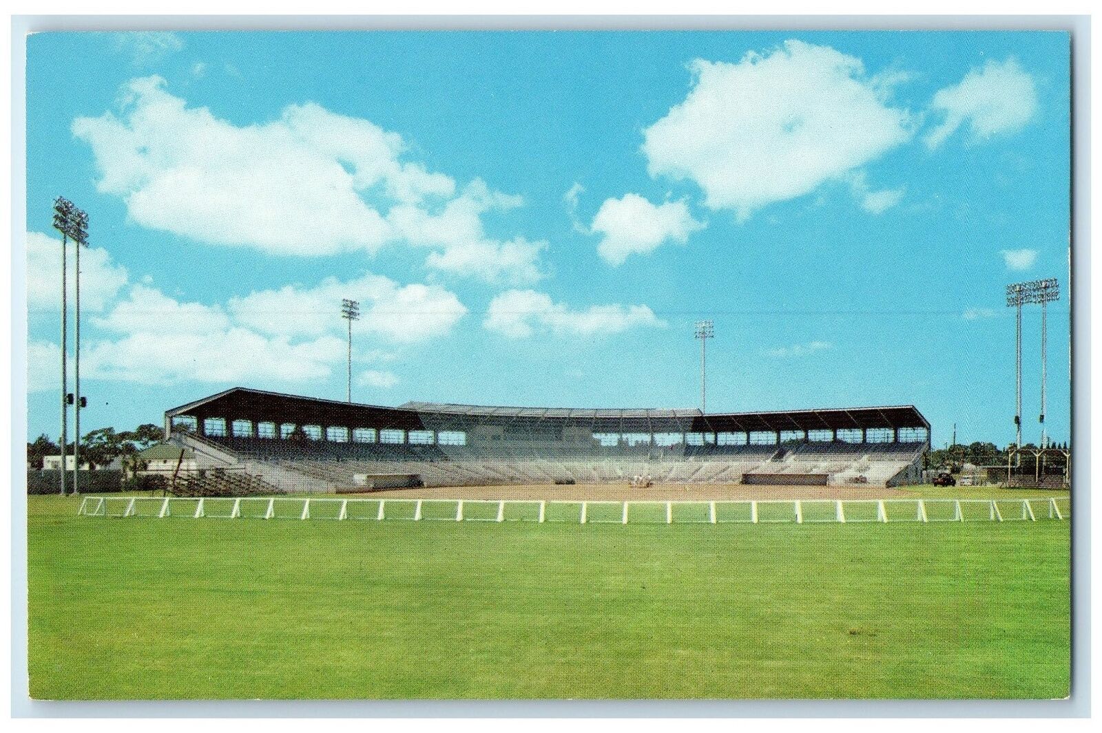 c1950\'s Jack Russel Stadium Bomber Softball Team Clearwater Florida FL Postcard