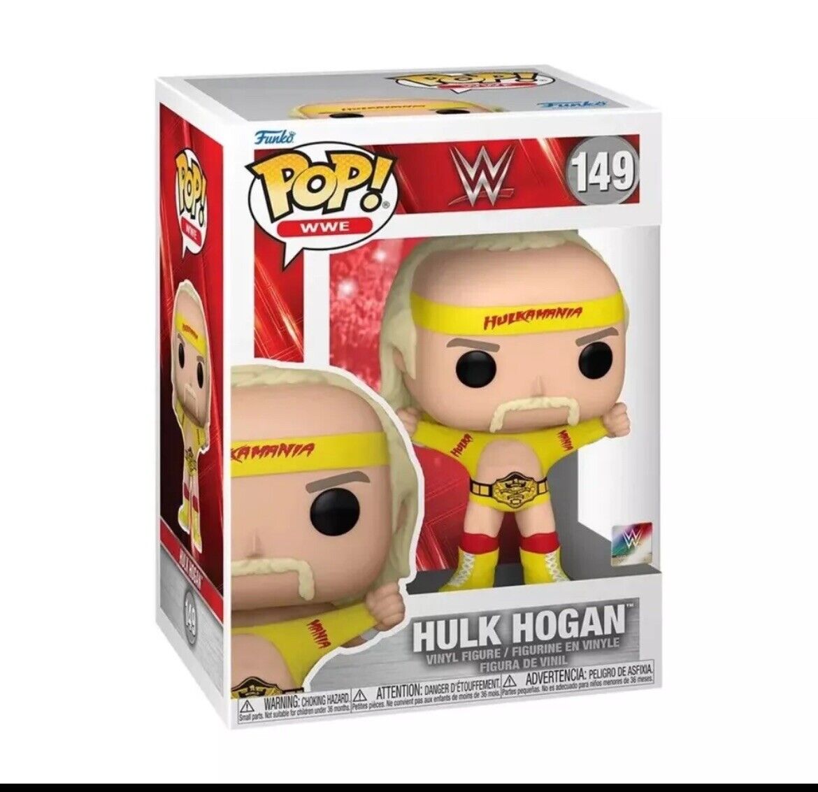 Funko POP WWE - Hulk Hogan Hulkamania with Belt Figure #149
