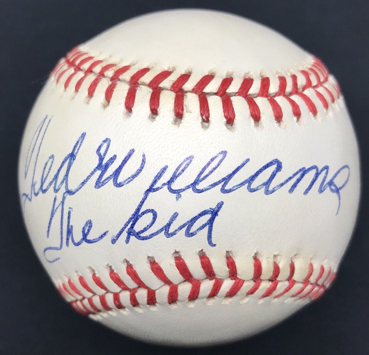 Ted Williams The Kid Signed Baseball JSA LOA HOF