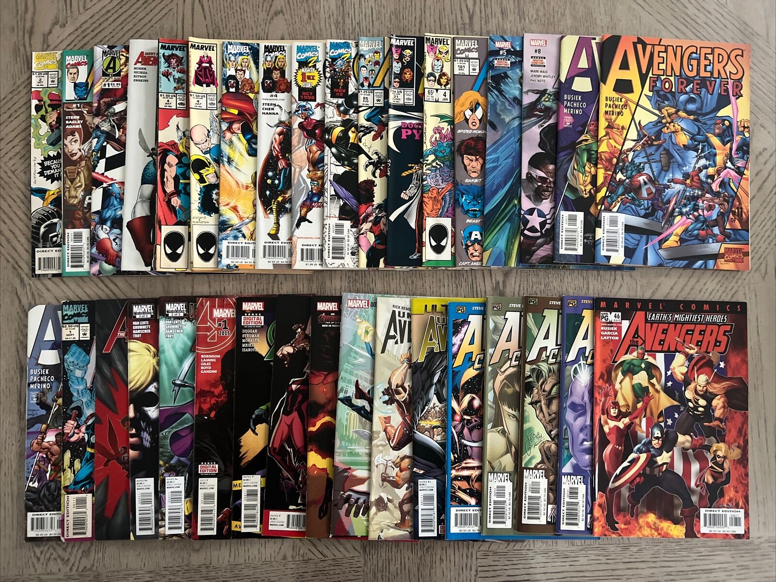 Mixed Lot Of 35 Avengers Uncanny, West Coast, Forever, Celestial Quest And More