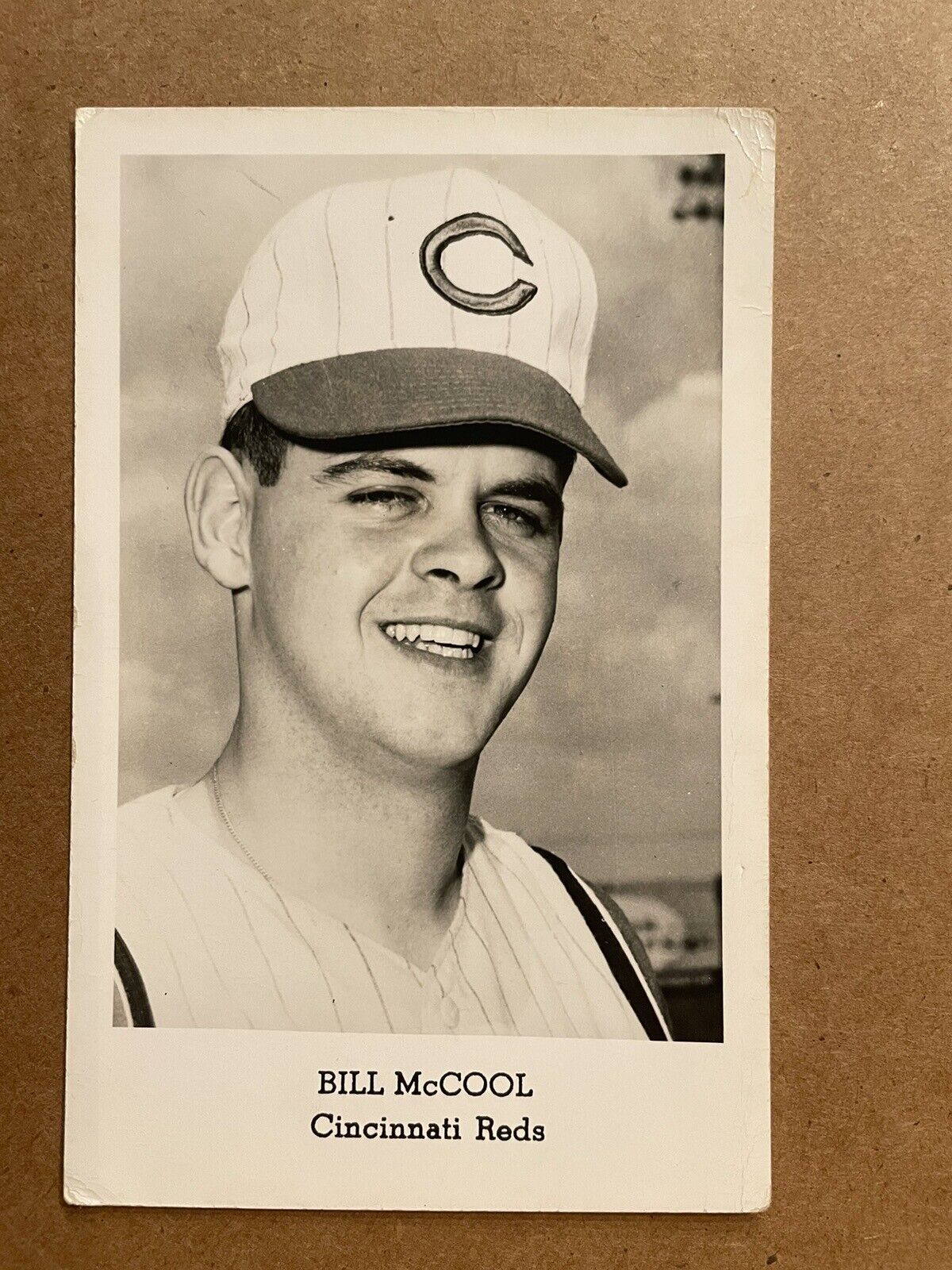 1966 Billy McCool Cincinnati Reds Postcard