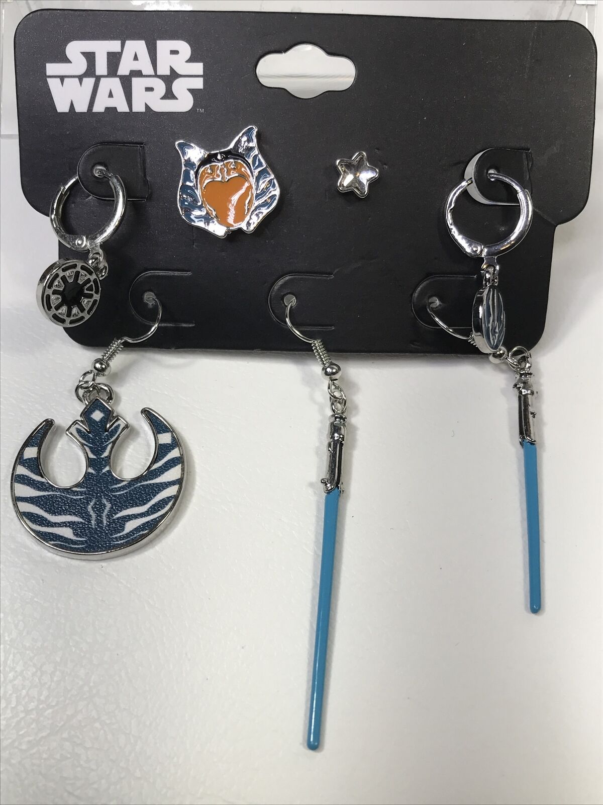 New Disney Star Wars Ashoka Tano Mix & Match Earrings Set