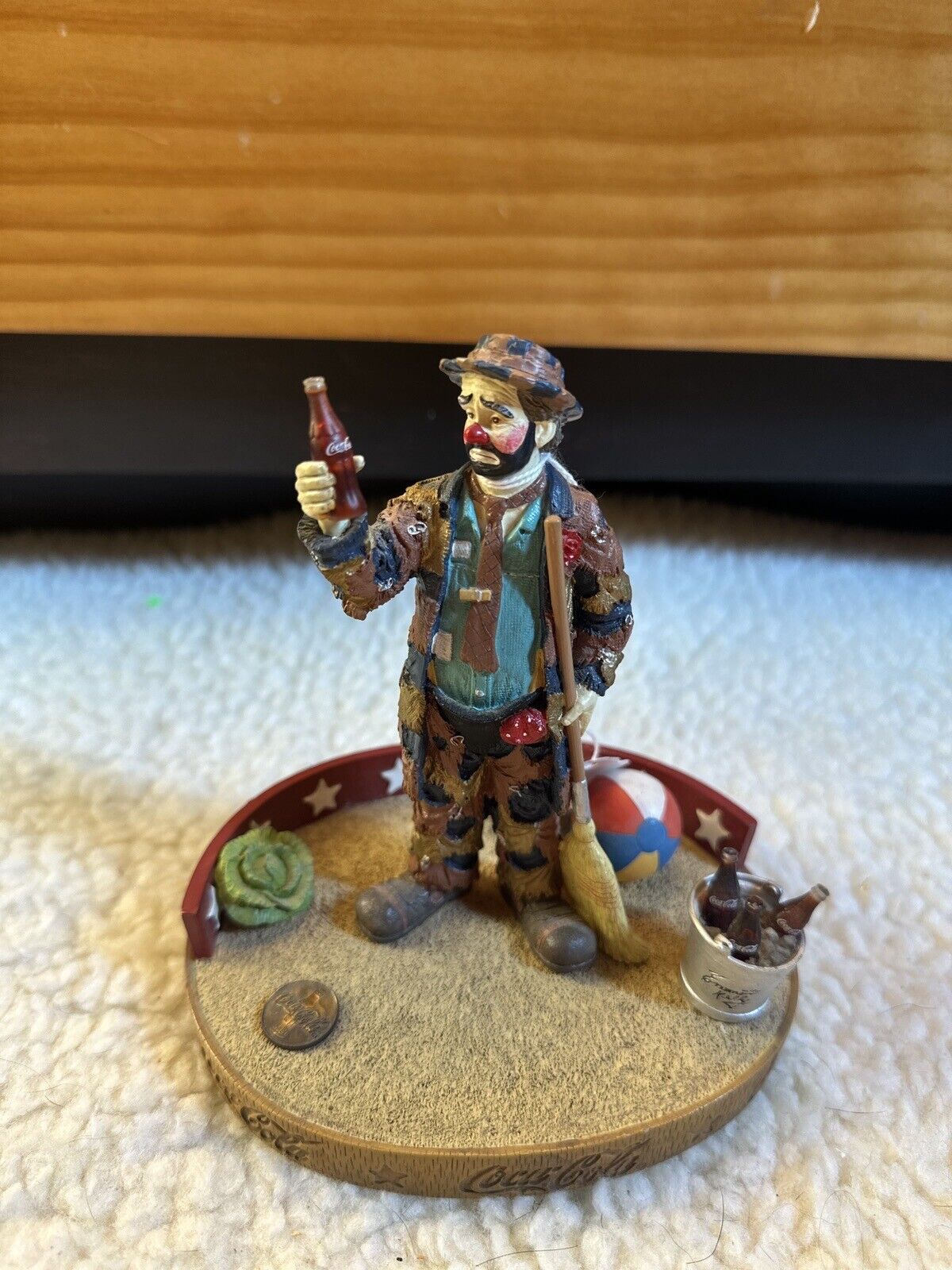 RARE ~Limited 1993 Emmett Kelly Circus Collection Pause For A Coke Number 2987